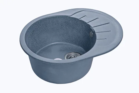 GranFest RONDO GF-R-580 L, мойка, мрамор, графит