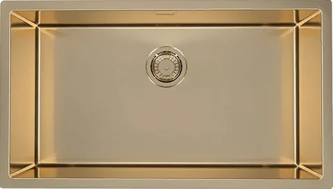 ALVEUS QUADRIX MONARCH 60 BRONZE, мойка, нерж. сталь, бронза (в комплекте с выпуском без сифона)