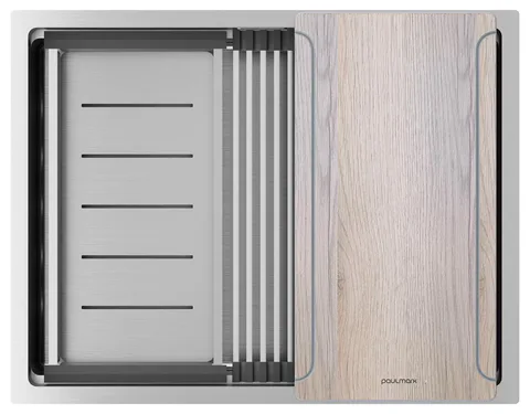 Paulmark NEXT-MULTI SINK 58 UNI, мойка, нержавеющая сталь брашированная