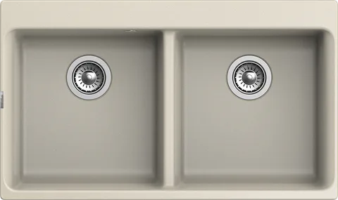Rivelato AXEL X-90-2D beige scuro, мойка, гранит, темно-бежевый