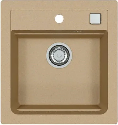 ALVEUS GRANITAL ATROX 20 BEIGE - G55, мойка, гранит, бежевый (в комплекте с сифоном 1132823)