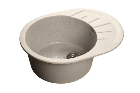 GranFest RONDO GF-R-580 L, мойка, мрамор, серый