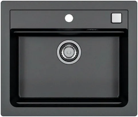 ALVEUS GRANITAL ATROX 30 CARBON - G91, мойка, гранит, черный (в комплекте с сифоном 1132823)