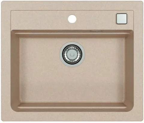 ALVEUS GRANITAL ATROX 30 TERRA - G22, мойка, гранит, песочный (в комплекте с сифоном 1132823)
