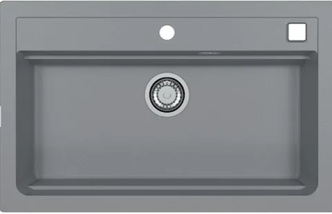 ALVEUS GRANITAL ATROX 40 CONCRETE - G81, мойка, гранит, серый (в комплекте с сифоном 1132823)