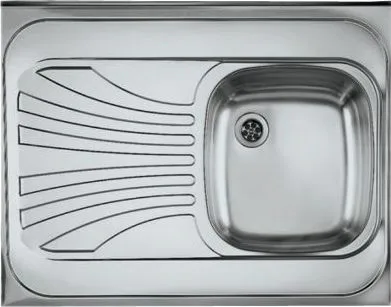ALVEUS GENESIS PRIMAL 010D-NNI-60, мойка, нержавеющая сталь (без выпуска и сифона)