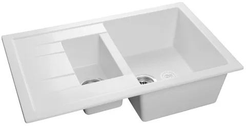 GranFest QUADRO GF-Q-775 KL, мойка, мрамор, иней
