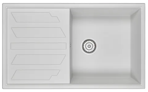 GRANULA 8601 мойка, гранит, арктик (белый)
