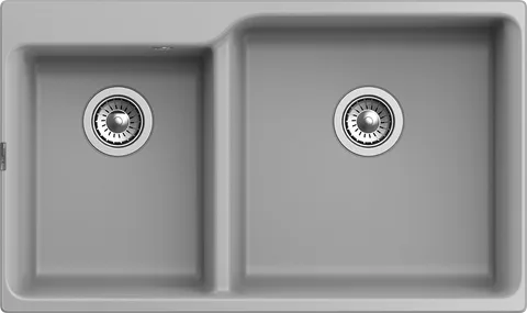 Rivelato AXEL X-90D grigio metallizzato, мойка, гранит, серый металлик
