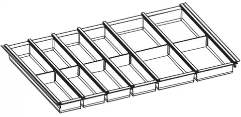 Ninka Cuisio Aqua 800, Legrabox Blum, лоток для столовых приборов, черный