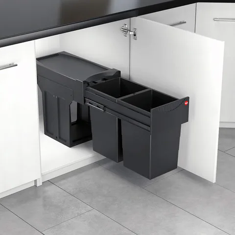 Hailo Tandem Black Edition система сортировки мусора 30 л