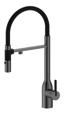 Paulmark Magneto One, смеситель, вороненая сталь
