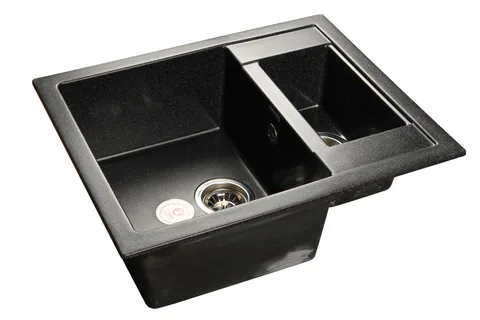 GranFest QUADRO GF-Q-610 K, мойка, мрамор, черный