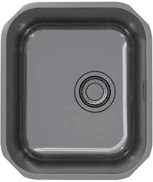 ALVEUS VARIANT MONARCH 40 ANTHRACITE, мойка, нерж.сталь, антрацит (в комплект с выпуском без сифона)