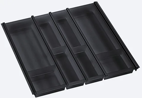 Ninka Cuisio Aqua 600, Legrabox Blum, лоток для столовых приборов, черный