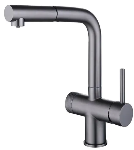 Emar ЕС-7026 PVD Dark, смеситель, вороненая сталь