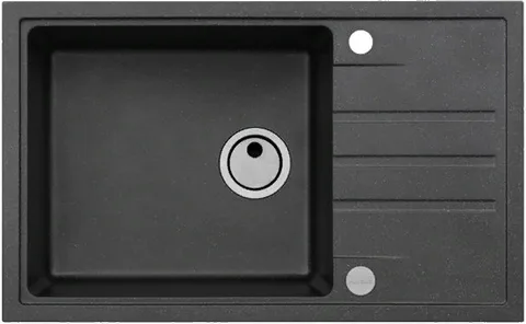 ALVEUS INTERMEZZO 130 GRANITAL CARBON - G91, мойка, гранит, черный (в комплекте с сифоном 111729)