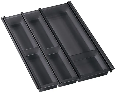 Ninka Cuisio Aqua 450, Innotech Hettich, лоток для столовых приборов, графит
