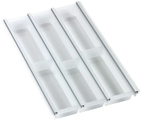Ninka Cuisio Aqua 400, Hettich ArciTech, лоток для столовых приборов, белый