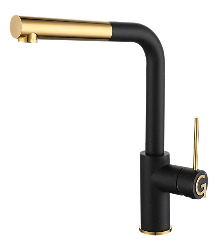 Rivelato ALBANO 1573503 nero/oro, смеситель, гранит, черный/золото