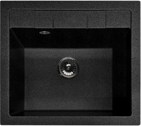 GranFest QUADRO GF-Q-561, мойка, мрамор, черный