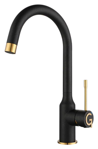 Rivelato GARDA 1923502 antracite/oro, смеситель, гранит, антрацит/золото