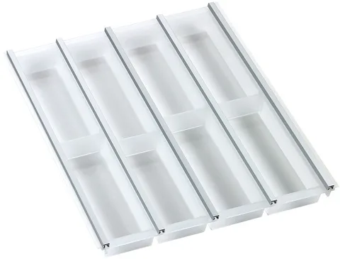Ninka Cuisio Aqua 500, Innotech Hettich, лоток для столовых приборов, белый