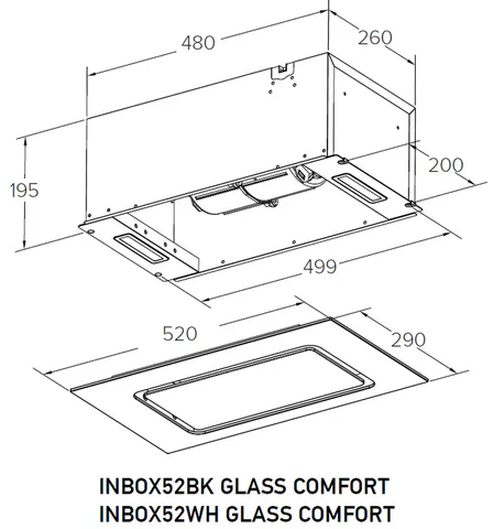 MEFERI INBOX52BK GLASS COMFORT