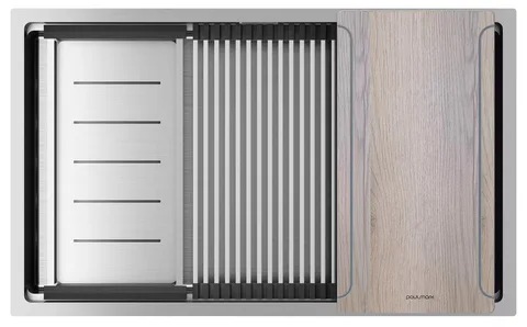 Paulmark NEXT-MULTI SINK 74 UNI, мойка, нержавеющая сталь брашированная