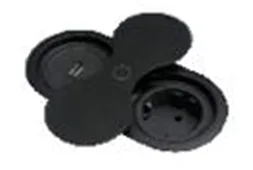 SFL BP8U-2B блок встраиваемый 1 эл. розетка, 1 USB зарядка, матовый черный