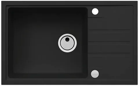 ALVEUS INTERMEZZO 130 GRANITAL DEEP BLACK-G90, мойка, гранит, темно-черный (в комп. с сиф. 1117292)