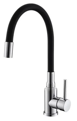ALVEUS GENESIS FLEXA BLACK CHR, смеситель, хром/черный