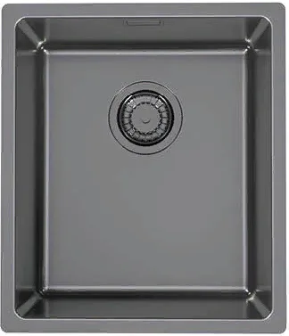 ALVEUS KOMBINO 20 MONARCH ANTHRACITE SA, мойка, нерж. сталь, антрацит (в компл. с выпуском без сиф.)