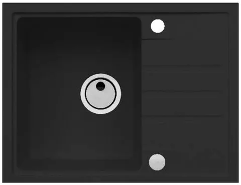 ALVEUS INTERMEZZO 30 GRANITAL DEEP BLACK-G90, мойка, гранит, темно-черный (в ком. с сифоном 1117292)