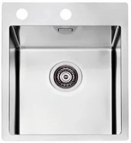 ALVEUS PURE 10 new KMB-90, мойка, нержавеющая сталь (в комплекте с сифоном 1148858)