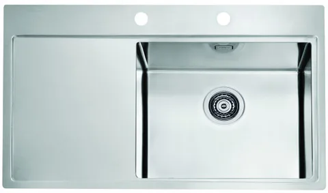 ALVEUS PURE 50R new KMB-90, мойка, нержавеющая сталь, правая (в комплекте с сифоном 1148858)