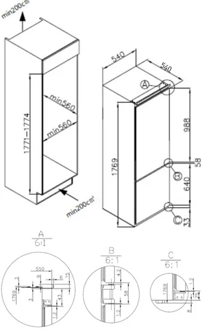 MEFERI MBR177 COMBI NO FROST POWER