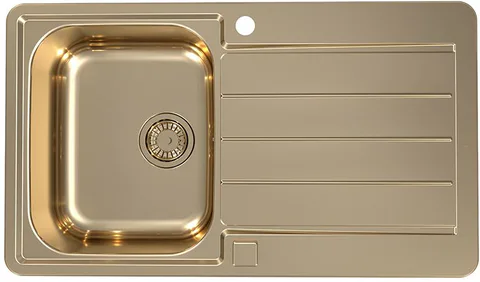 ALVEUS LINE MONARCH 20 BRONZE, мойка, нержавеющая сталь, бронза (в компл. с выпуском без сифона)
