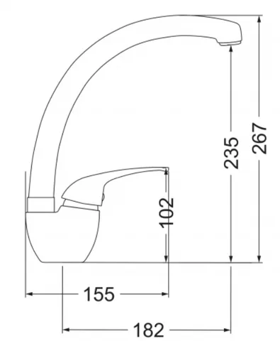 Emar 3013.12, смеситель, гранит, оникс