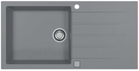 ALVEUS GRANITAL CADIT 50 CONCRETE- G81, мойка, гранит, серый ( в комплекте с сифоном 1132823)
