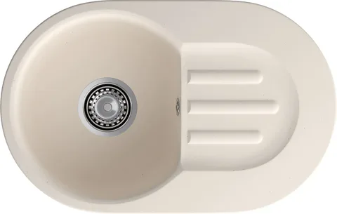 GranFest GF-SMART 685 L, мойка, мрамор, белый