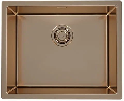 ALVEUS QUADRIX MONARCH 50 COPPER, мойка, нерж.сталь, медь (в компл. с выпуском без сифона)