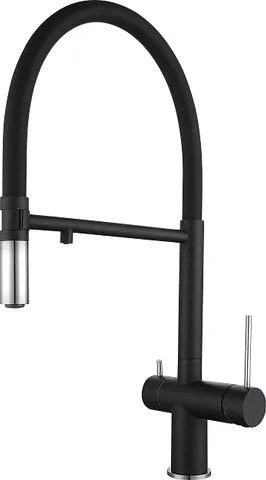 Rivelato ADRIA 1523517 nero/cromo, смеситель, гранит, черный/хром