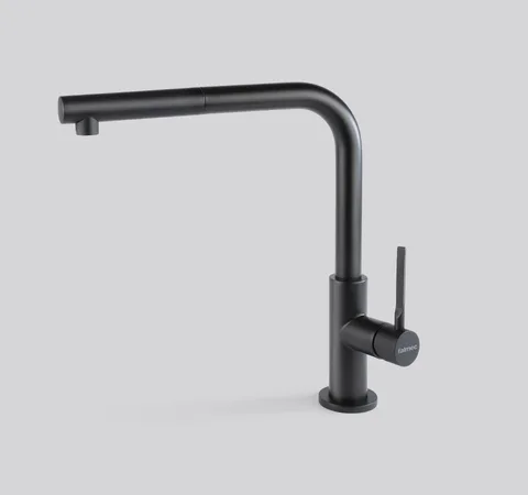 Falmec TREVI CORNER MATT BLACK, смеситель, черный матовый