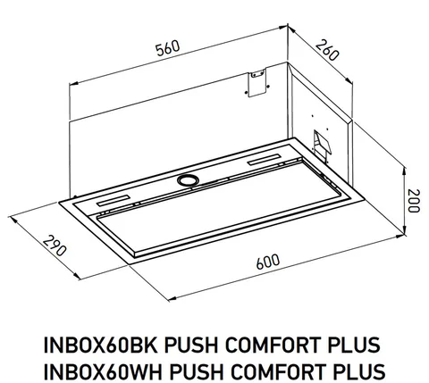 MEFERI INBOX60BK PUSH COMFORT PLUS