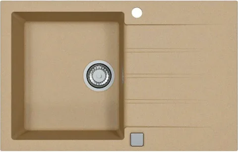 ALVEUS GRANITAL CADIT 20 BEIGE - G55, мойка, гранит, бежевый (в комплекте с сифоном 1132823)