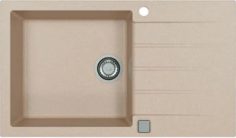 ALVEUS GRANITAL CADIT 40 TERRA - G22, мойка, гранит, песочный (в комплекте с сифоном 1132823)