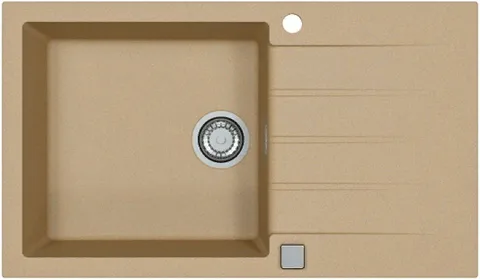 ALVEUS GRANITAL CADIT 40 BEIGE - G55, мойка, гранит, бежевый (в комплекте с сифоном 1132823)