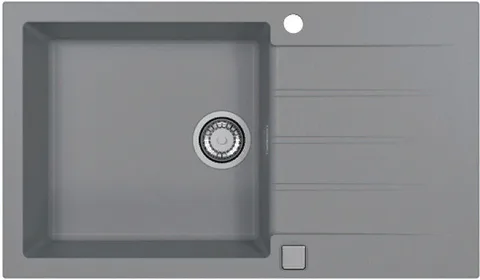 ALVEUS GRANITAL CADIT 40 CONCRETE - G81, мойка, гранит, серый (в комплекте с сифоном 1132823)