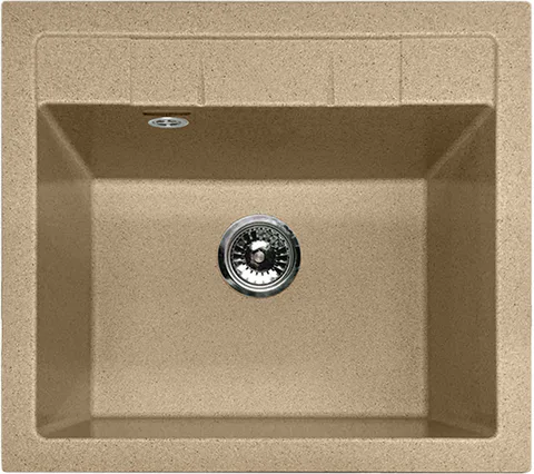 GranFest QUADRO GF-Q-561, мойка, мрамор, песочный